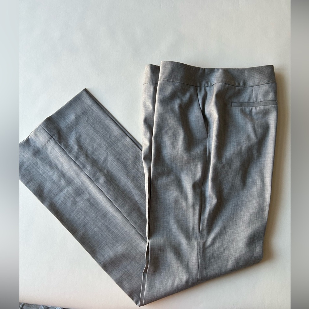 New Classiques Entier Gray Women's Trousers size 8 100% wool /laine - Picture 10 of 10